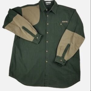 Columbia Men's Two-Tone Hunter Green Shirt L